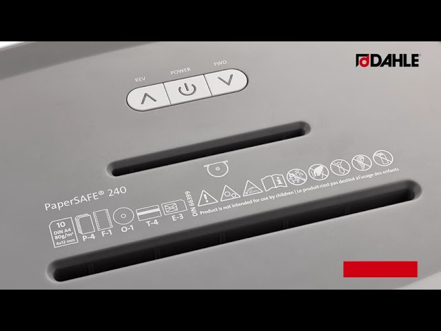 Aktenvernichter DAHLE PaperSAFE® 240 P-4 Partikelschnitt 25L 65dB Aktenvernichter DAHLE PaperSAFE® 240 P-4 Partikelschnitt 25L 65dB video