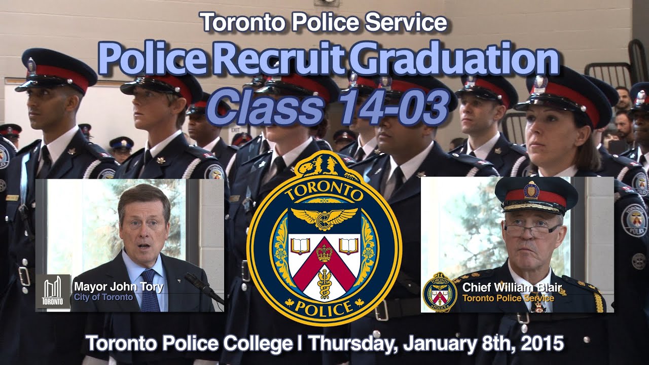 Mayor John Tory and Chief Bill Blair Address Recruit Class