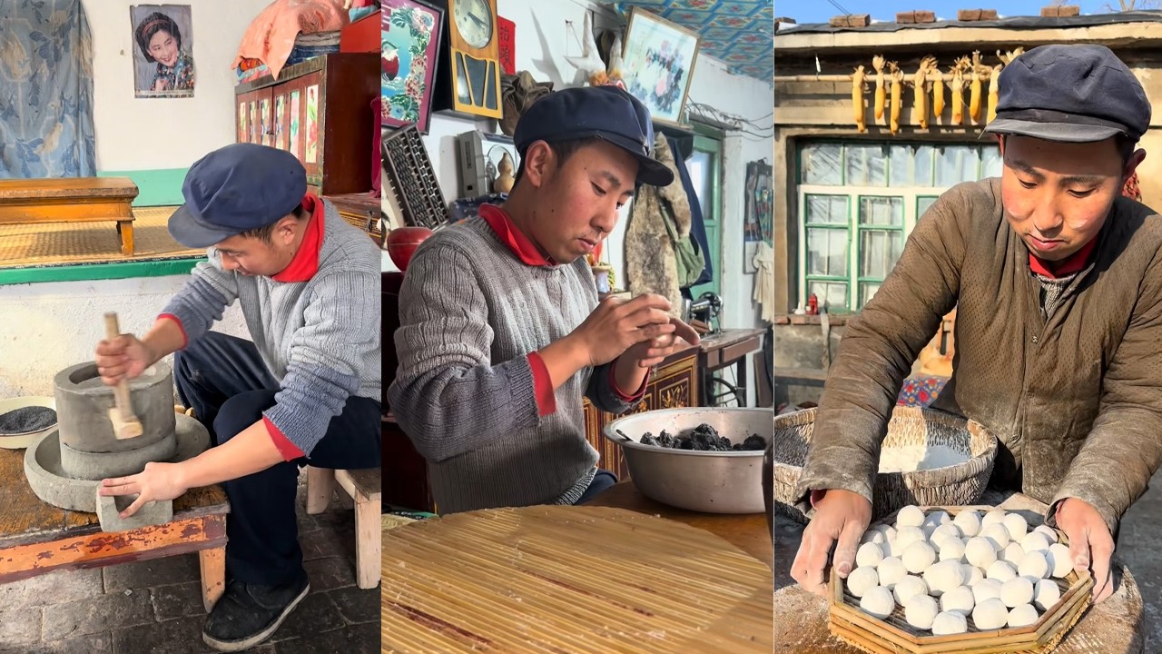 记录我的农村生活 ，八十年代元宵节#food #手工制作 #funny