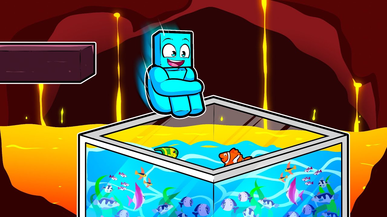 Criamos um Aquário Dentro do Nether