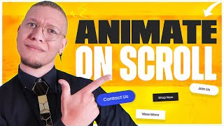 How To Animate The Header On Scroll In Editor X (Pinned  Navigation)