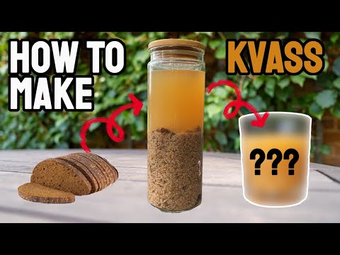 How to make Authentic Russian Kvass (Only 3 Ingredients!)