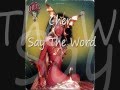 Cher - Say The Word