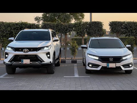 Toyota Fortuner Legender 2022 vs Honda Civic 2020 - Which One Wins?