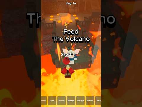 The Volcano Is Hungry Tonight 🌋 99 nights in the forest #99nightsintheforest #99nights #roblox