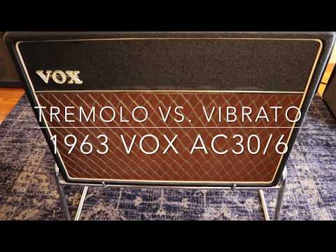 1963 Vox AC30/6: Tremolo vs. Vibrato Demo