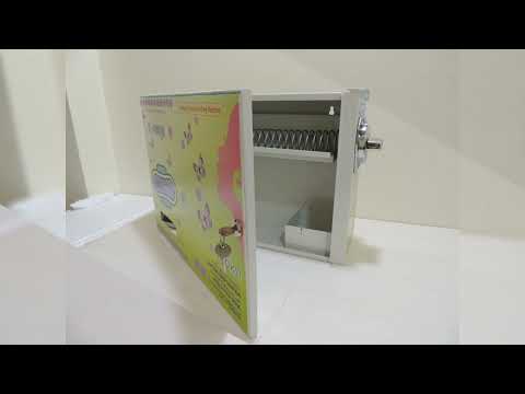 Manual sanitary napkin vending machine