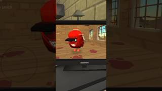 chicken gun screen on meat chicken #chickengun #shorts