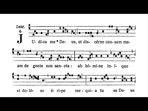 Dominica I Passionis (Passion Sunday) - Introitus (Iudica me)