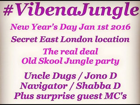 Uncle Dugs b2b Jono D & MCs Shabba, Navigator, Det, Ragga Twins & Shockin at Vibena Jungle NYD 2016