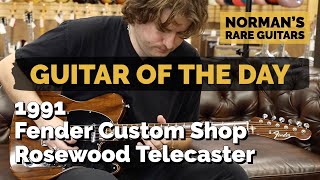 Video thumbnail for Guitar of the Day: 1991 Fender Custom Shop Rosewood Telecaster | Norman's Rare Guitars by Normans Rare Guitars