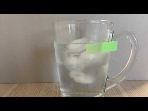 Physik (Experiment): Eisberg im Wasserglas