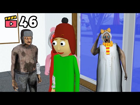 Sick Granny vs Baldi vs Grandpa vs Piggy - funny horror school animation (Compilation #46)