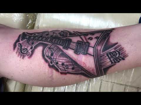 Randy Rhoads tattoo by Gary Loco