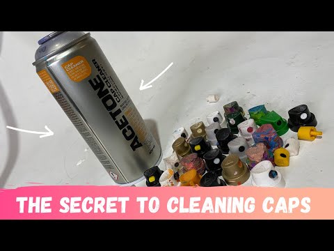 The secrete to clean / no-clog spray paint caps