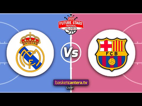 U14M.  REAL MADRID vs FC BARCELONA. Torneo Infantil "Future Stars" ZUERA 2025 #BasketCantera.TV