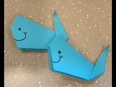 How to Make an Origami Whale for Kindergarten Carnival
