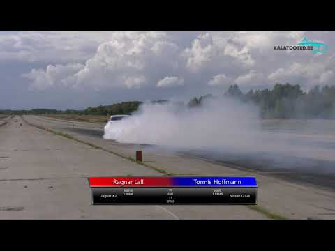 Ragnar Lall - Jaguar XJL vs Tormis Hoffmann - Nissan GT-R. Dragrace@EDRAfinals2019