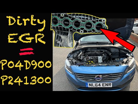 Volvo S60 EGR Valve Cleaning + VolvoS60 Intake Manifold Cleaning || Volvo D4 Diesel Engine