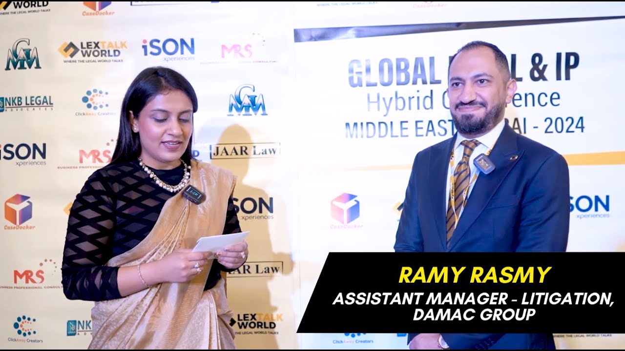 Ramy Rasmy, Assistant Manager, shares his  experiences at LexTalk World Conference, Dubai 2024