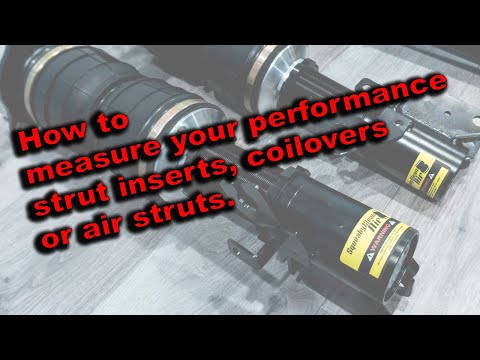 How to measure your performance strut inserts, coilovers or air struts.