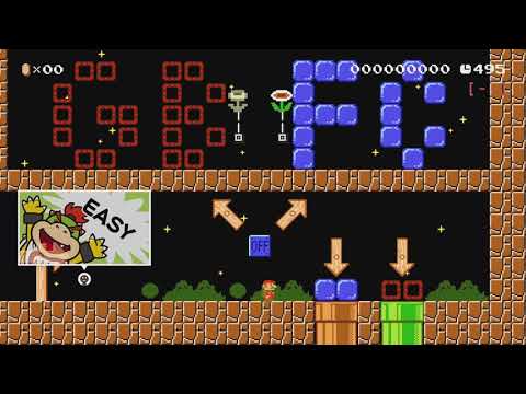 花の仕掛けは2度咲く Fire PZL blooms twice by べるりニキ - Super Mario Maker 2 - No Commentary 1bw