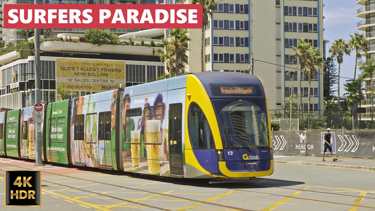 Immersive street-level walking tour through Gold Coast, Australia, showcasing authentic urban landscapes, local architecture, and the vibrant atmosphere of the city's neighborhoods