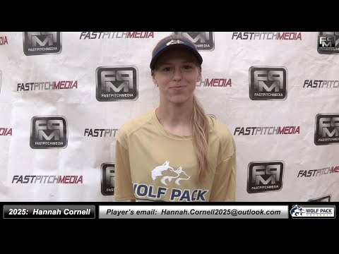 2025 Hannah Cornell 3.81 GPA - Shortstop and Outfielder Softball Skills Video - Lady Wolfpack