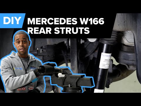 Mercedes-Benz W166 Rear Shock Absorber Replacement DIY (2012-2018 ML250, ML350, GLE350, & More)