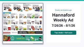 Hannaford Weekly Ad (7/26/26 - 8/1/26) Best Deals