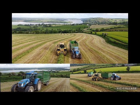 SILAGE 2021 ~ with Slieverue agri . Using ~ NEW HOLLAND FX58