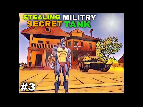 TIME TO DESTROY CITY,STEALING MILITARY SECRET TANK,ROPE HERO VICE TOWN ANDROID GAMEPLAY #NINOGAMES..