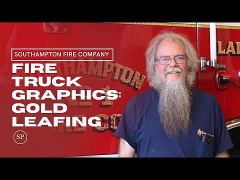 Gold Leafing Fire Trucks | Dan Z Lettering