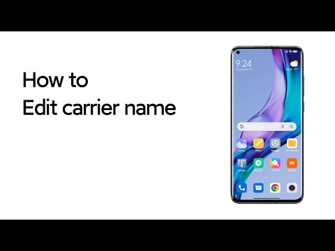 How to Edit carrier name