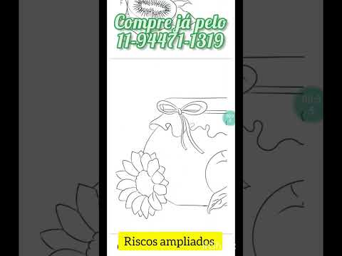 Apostila com desenhos  - somente riscos para pintar tecido
