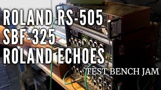 Video thumbnail for Roland RS-505, SBF-325, Echoes & Small Stone - Test Bench Jam by Soundgas