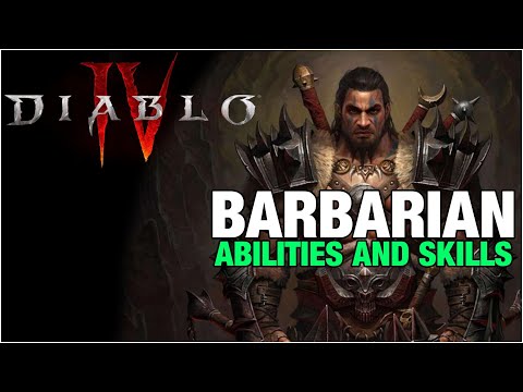 Barbarian Class Skill Tree & Abilities - Diablo 4 [4k]