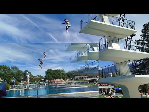 How high would you jump/10 meter diving platform /Hall Schwimmbad /Ms Gemz 