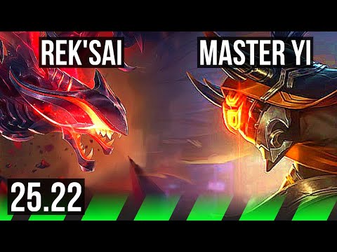 REK'SAI vs MASTER YI (JGL) | 10/1/3, Legendary | EUW Master | 25.22