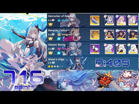 [Honkai Impact 3 SEA] EX Abyss RL  (D409) - HoS (716 pts) HR(SS) RC(SSS) HB(SSS) Water's Edge 2*
