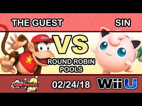 Breakthrough 2 - The Guest (Diddy Kong) Vs. Sin (Jigglypuff) Round Robin Pools - Smash 4