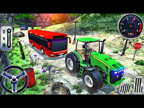 Offroad Tractor Pulling USA Driver 2022 || Real Cargo Chained Truck Towing Rescue ||Android gameplay