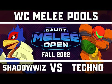 Shadowwiz (Falco, Fox) vs techno (Samus) - West Coast Melee Pools - GMO Fall '22