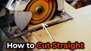 Arrow-Straight Circular Saw Cuts With or Without a Guide! Freehand or Track