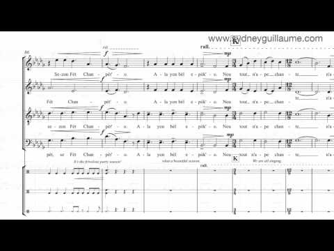 Fèt Chanpèt by Sydney Guillaume (USC Chamber Singers) {score video} - SATB Chorus