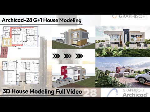 Archicad 28 Tutorial G+1 Residential House Modeling