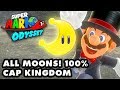 Super Mario Odyssey ALL MOONS Cap Kingdom 100
