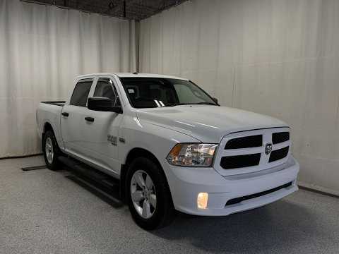 2023 Ram 1500 Classic Express 4x4 Crew Cab 5'7" Box in White for sale at Park Mazda in Sherwood Park, AB