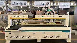 Máy khoan Cam Chốt 2 Đầu Holztek Dưới 100 triệu, Test máy Khoan Ngang Laser HT-2500D tại Xưởng