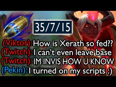 The Absolute BEST XERATH Game You Will Ever See (35 KILLS in GRANDMASTER, 2200 FIRST STRIKE GOLD)